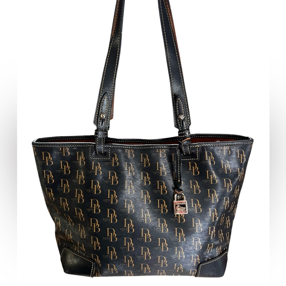 Dooney & Bourke Black and Brown Tote Bag